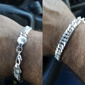 Pulsera Cubana Masculina en Plata 925 Esterlina