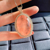 Collar con Colgante de Piedra Turmalina