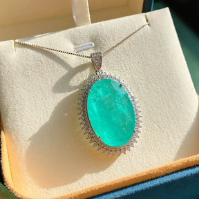 Collar con Colgante de Piedra Turmalina