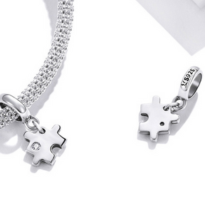 Charm Pieza de Rompecabezas - Plata 925