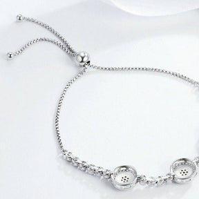 Pulsera de Ojos Turcos Azules de Cristal Circonita